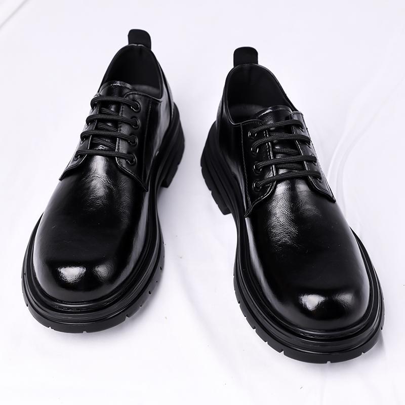 2026 Men's British Style Lace-Up Casual Shoe With Anti-Slip Function Business Oxford Shoes Comfortable And Trendy Workwear Shoes