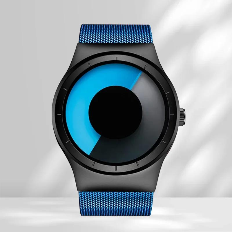 Creative Gift Quartz Watches Men Top Fashion Brand Casual Stainless Steel Mesh Band Unisex Watch Clock Male Female Gentleman