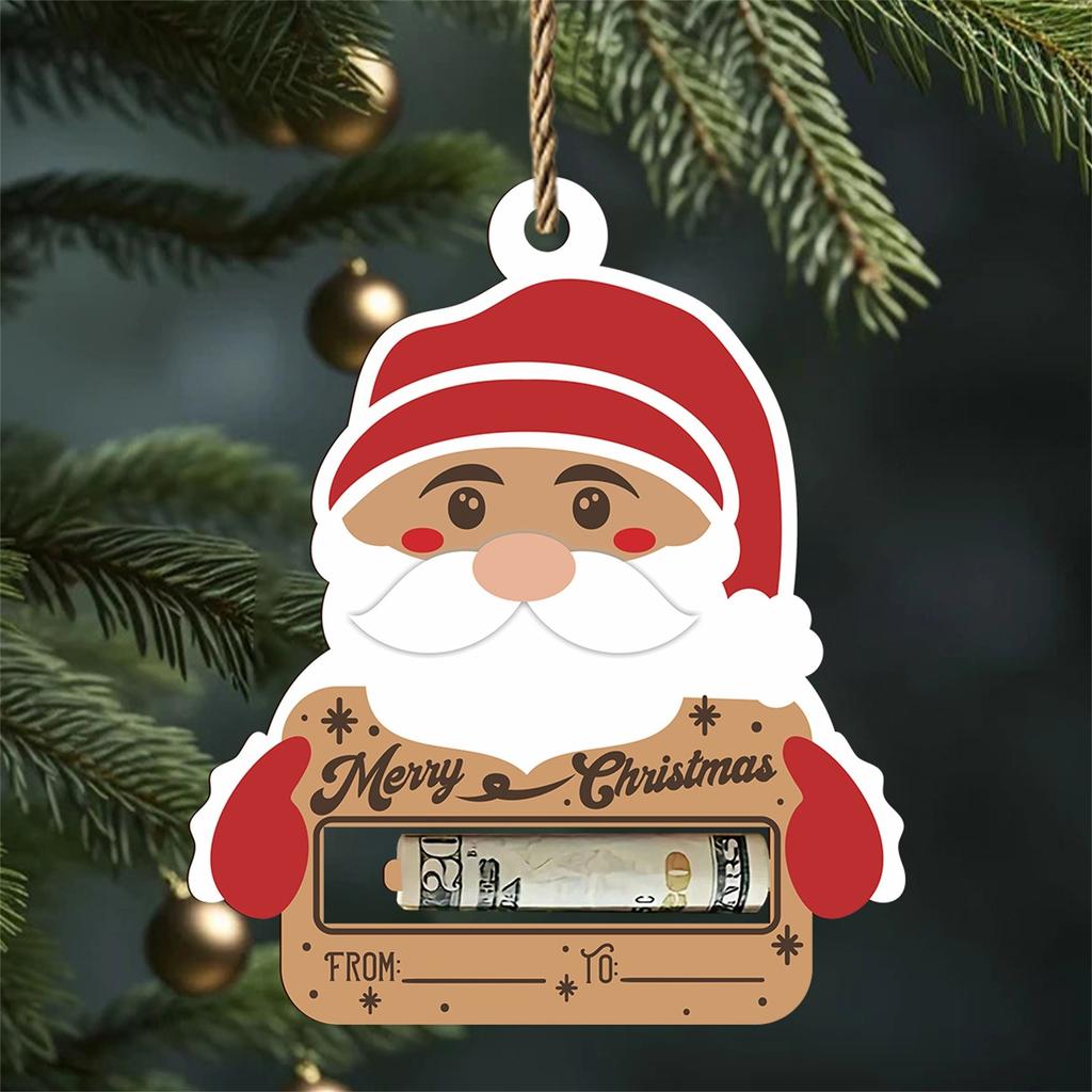 Christmas Money Holders Gift, Christmas Money Holders For Cash,Wooden Christmas Money Holder Gift,Christmas Money Holders Hanging Decor