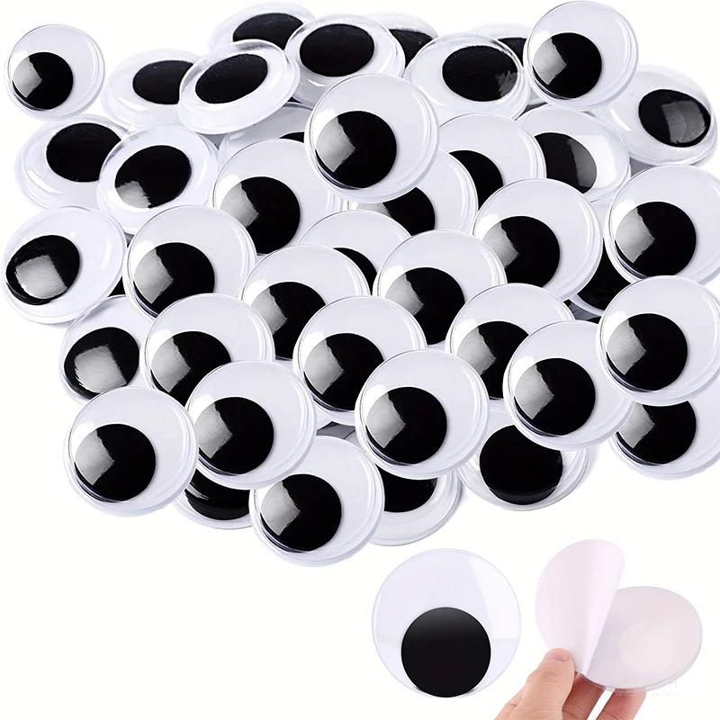 1Pair Self Adhesive Cute Huge Googly Eyes Fridge Wall Sticker Funny Large Black Plastic Eyes Sticker Diy Scrapbook Dolls Eyeball