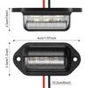 Mudder 8 Packs 12V 6 LED License Plate Light Waterproof License Plate Lamp Taillight for Truck SUV Trailer RV Trucks and Boats License Tags