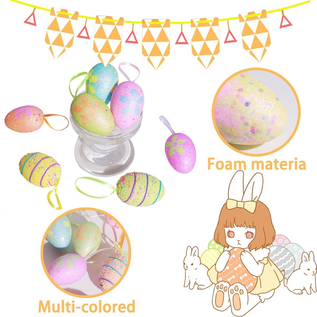 Easter Foam Decorations Easter Holiday Party Home Furnishing Pendants