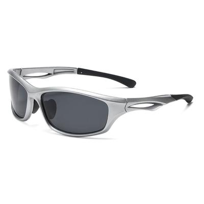 Men's Silver Y2K Sunglasses Outdoor Cycling Sports Sun Glasses Women Vintage Shades Trendy Punk Goggle Eyewear