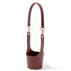 PU Leather Cup Cover Pouch Portable Water Bottle Sleeve Bag Leather Carrying Strap Insulating Cups Milk Tea Coffee Cups Accessor