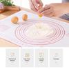 Silicone Making Baking Mat BBQ Mat with Clear Scale Design Washable Rotatable for Home Kitchen Daily Use