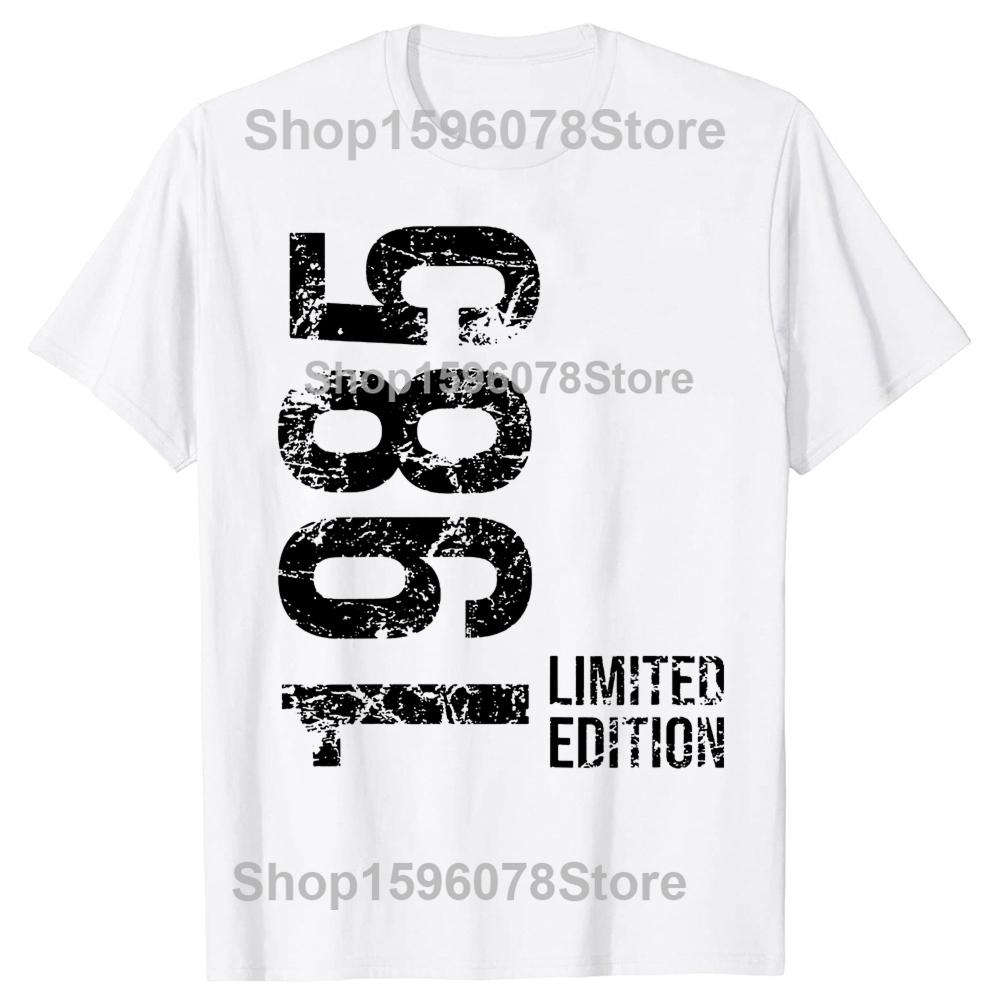 Awesome 40th 40 Years Retro Vintage 1985 Printed Birthday Gifts Man TShirts Cotton Streetwear Hip Hop Short Sleeve Women T-shirt