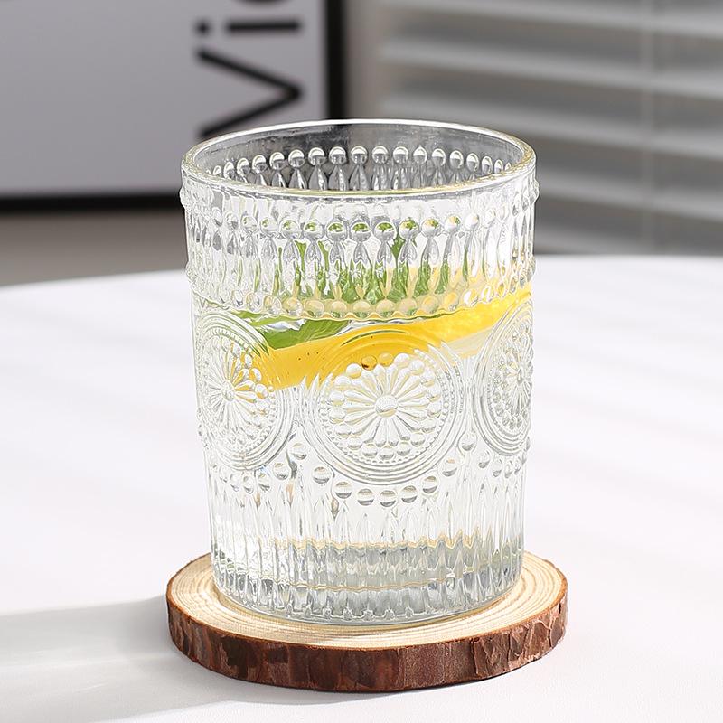 

Стаканы, набор для напитков, легкая роскошная стеклянная чашка в виде подсолнуха, скандинавская ретро-чашка для воды, сувенирная чашка для дома, пивная кружка, коктейли, стаканы 300ml