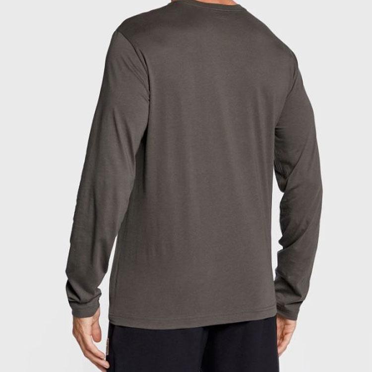 Emporio Armani EA7 Solid Color Crew Neck Pullover Long Sleeve T-Shirt Men Tops Green 8NPT09-PJNQZ-1866