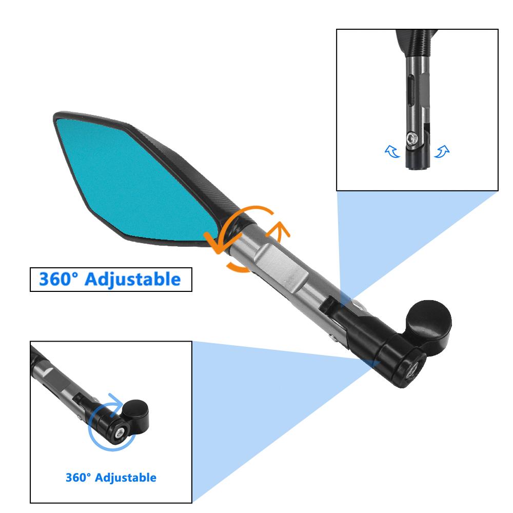 For YAMAHA MT07 For Honda For Ducati For Kawasaki Z750 Z900 Z800 Motorcycle CNC Aluminum Rear View Rearview Mirrors Side Mirror