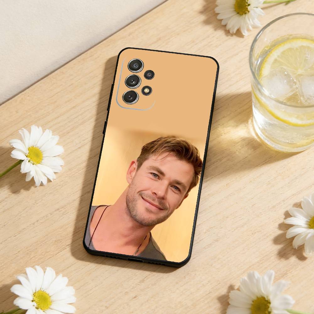 

C-Chris H-Hemsworth Vibe Phone Case For Samsung S25,S24,S21,S22,S23,S30,Ultra,S20,Plus,Soft Silicone Black Cover Samsung S21fe