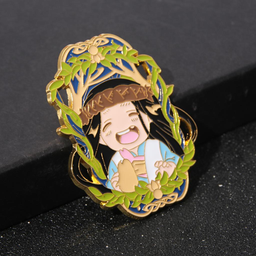 Anime To Your Eternity Enamel Brooches Maggie Character Fumetsu No Anata Pins Cosplay Props For Men Women Backpack Jewelry Gift