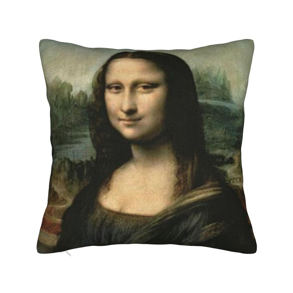 Pillow Cover Mona Lisa Mountain View Morden Pillow Case For Couch Sofa Bedroom Pillowcases