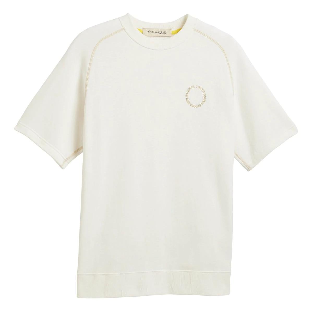 New Balance T Shirts Unisex White Crew Neck Moderate Straight Fit UT35191-WT S