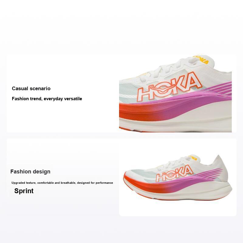 Кроссовки мужские HOKA Rocket X 2 Frost Lava белые 1127927-FLV 41