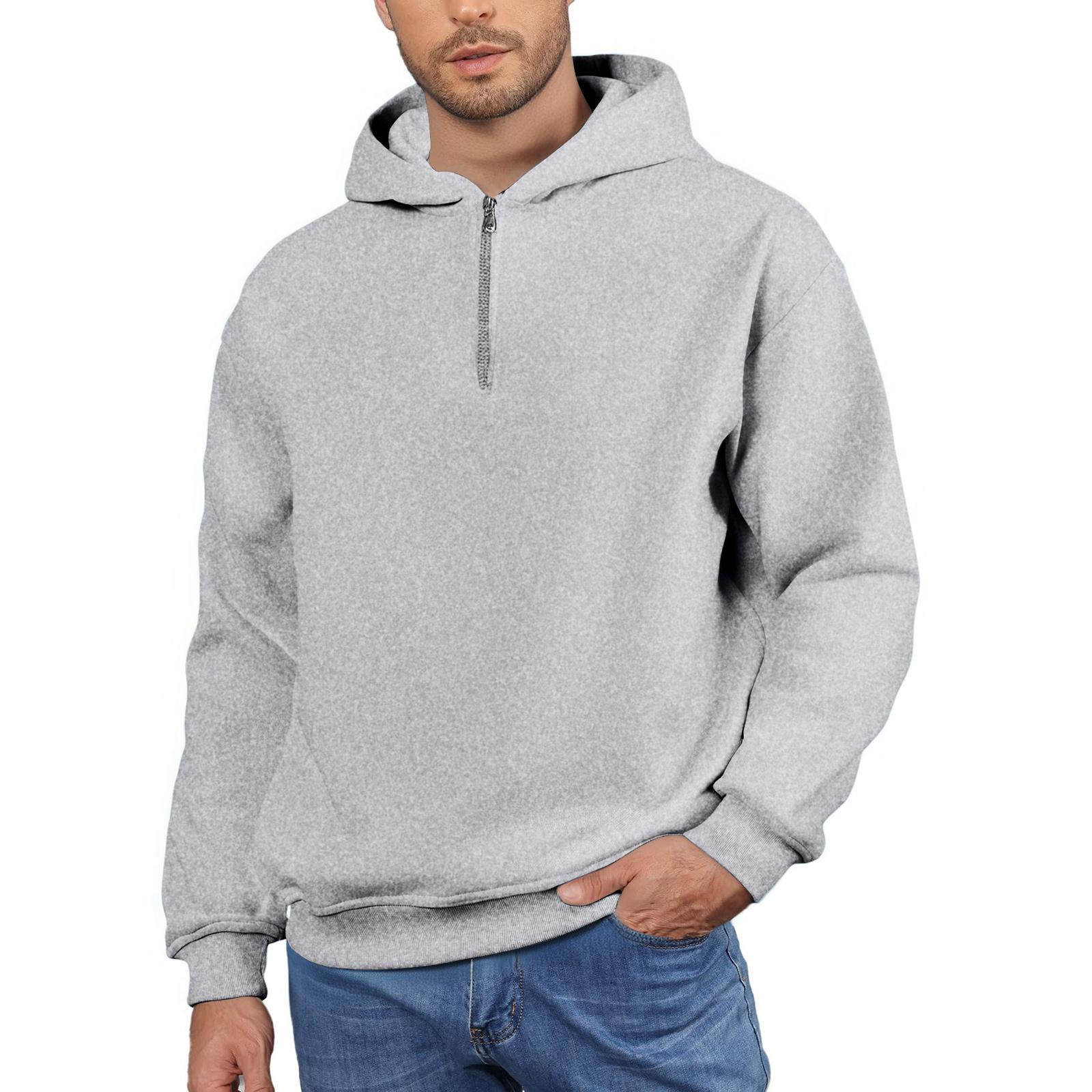 

Мужская флисовая толстовка, повседневная, с длинным рукавом