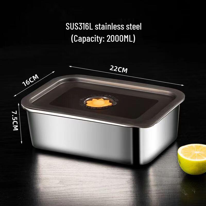 316 Stainless Steel Food Storage Container
