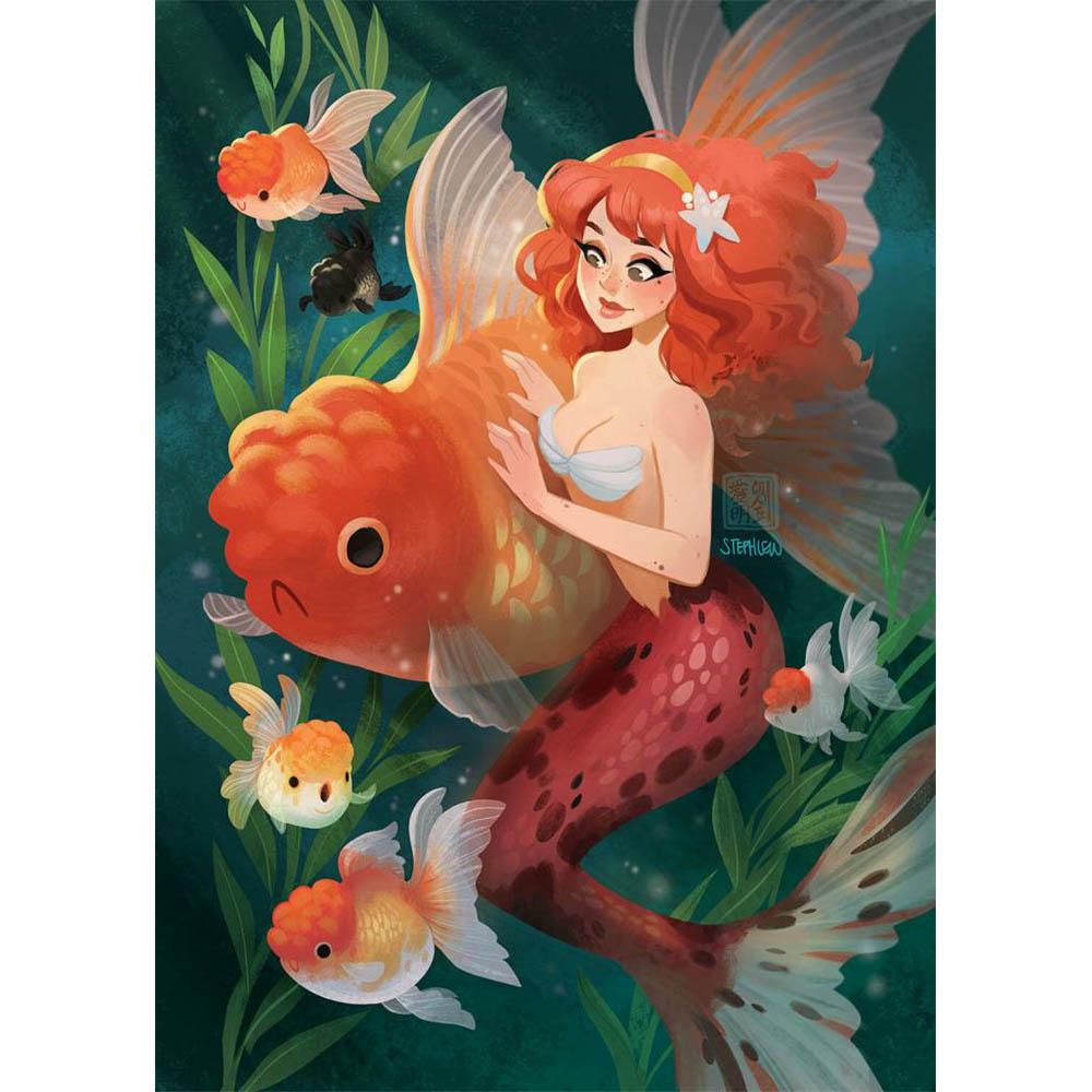 Mermaid Disney Ariel Cartoon Drill Hanging Element Puzzle Sale Stitch Mosaic 5d Art Diamond Painting Handcraft Gift Big Size