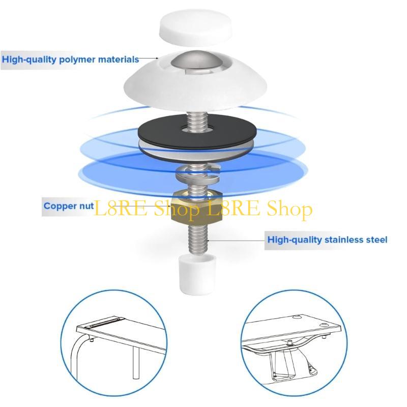 L8RE Juego de Pernos para Tabla de Buceo de Fácil Instalación con Tornillos y Arandelas Mejora la Seguridad Adecuado para Piscinas Residenciales Enterradas con Dos Agujeros
