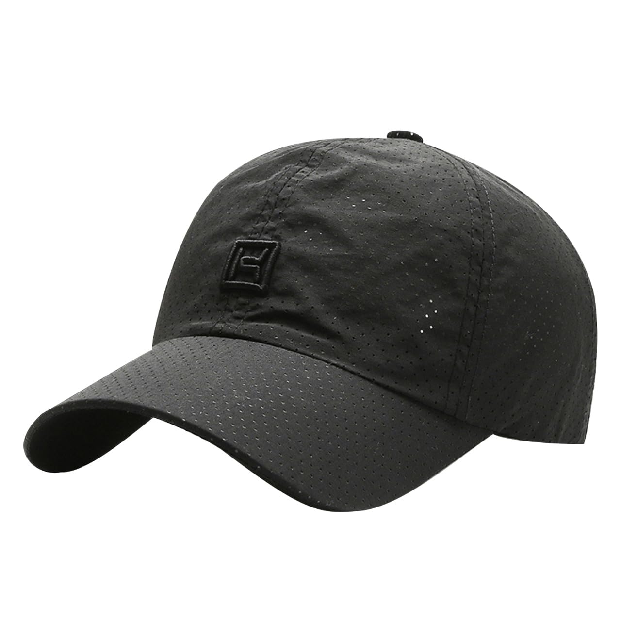 

Сетчатая бейсболка с логотипом, стильная перфорированная CA759 [Белый Клык], шляпа, кепка, шляпа, мужская, женская, (черный) чёрный