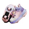 2 Children's Runaway Shoes Double Wheel Girls Breathable Luminous Shoes Charging Outdoor Sports Skates