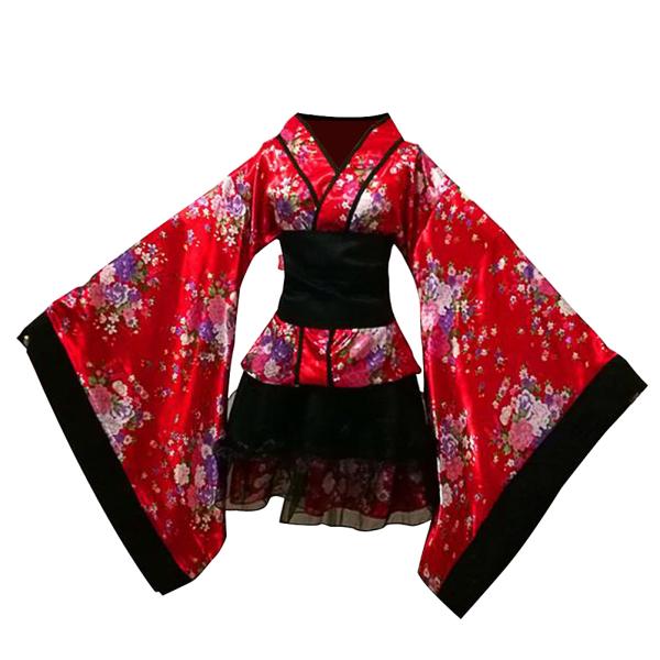 fitted lace wedding dress Japanese Kimono Long Classic main image 1