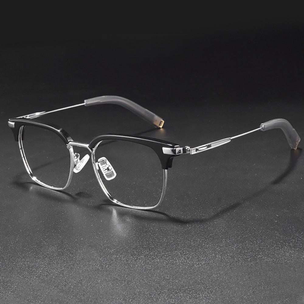 2 Piece Set Of Men'S And Women'S Universal Geometric Frame Fashionable Decorative Glasses