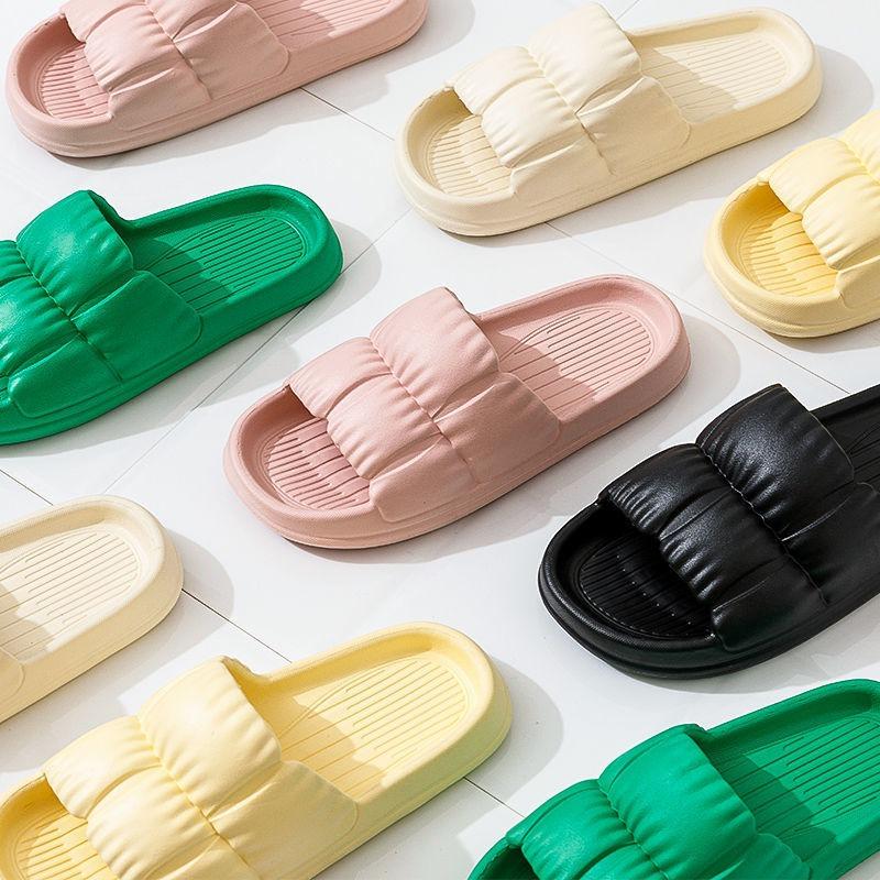 Hausschuhe Damen Zuhause Badezimmer Hausbad Rutschfest Paar Dicke Sohle Sommersandalen Herren Sommerbekleidung