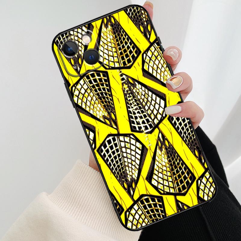 African Wax Pattern Fabric Phone Case For iPhone 11 12 13 14 15 16 Pro XS Max Mini Cover For iPhone X XR Plus Back Case