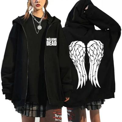 New Popular TV Printed Hoodies, Men's and Women's Fashionable Zippered Hoodies, Harajuku Sweatshirts, Hip-hop Streetwear Jackets, Outerwear