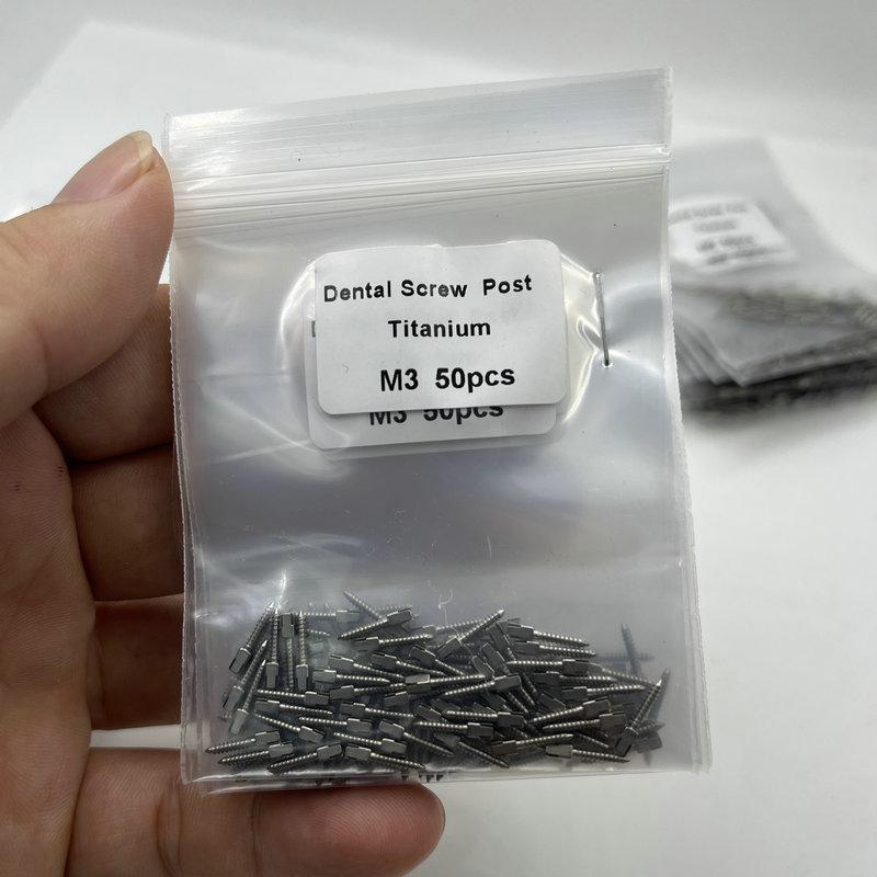 

Стоматологічний титановий гвинтовий штифт 50 шт. в пакеті Стоматологічні матеріали Для інструменту стоматолога Використання в стоматології Штифт
