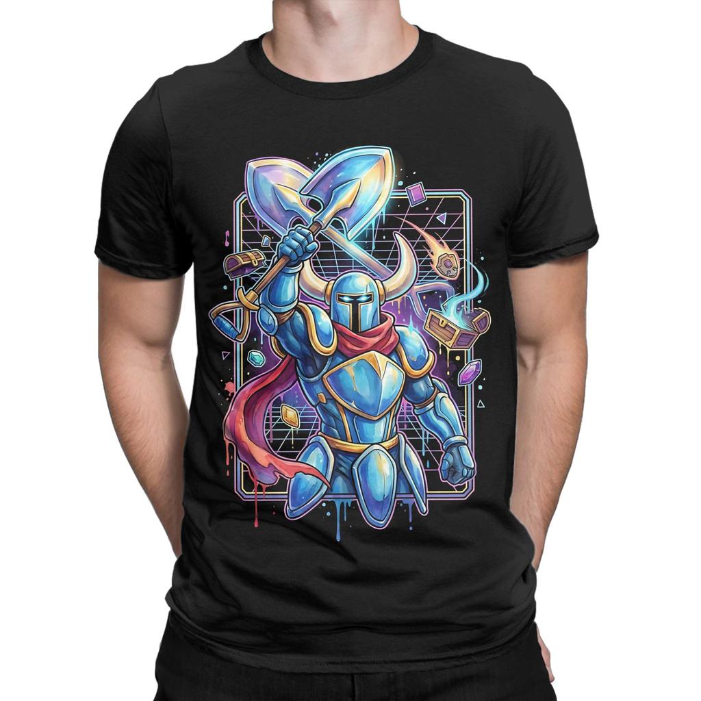Shovel Knight Vaporwave Aesthetic Retro Design poster Graphic Funny 100 Cotton TShirt Shovel Knight Tops Tees For Unisex