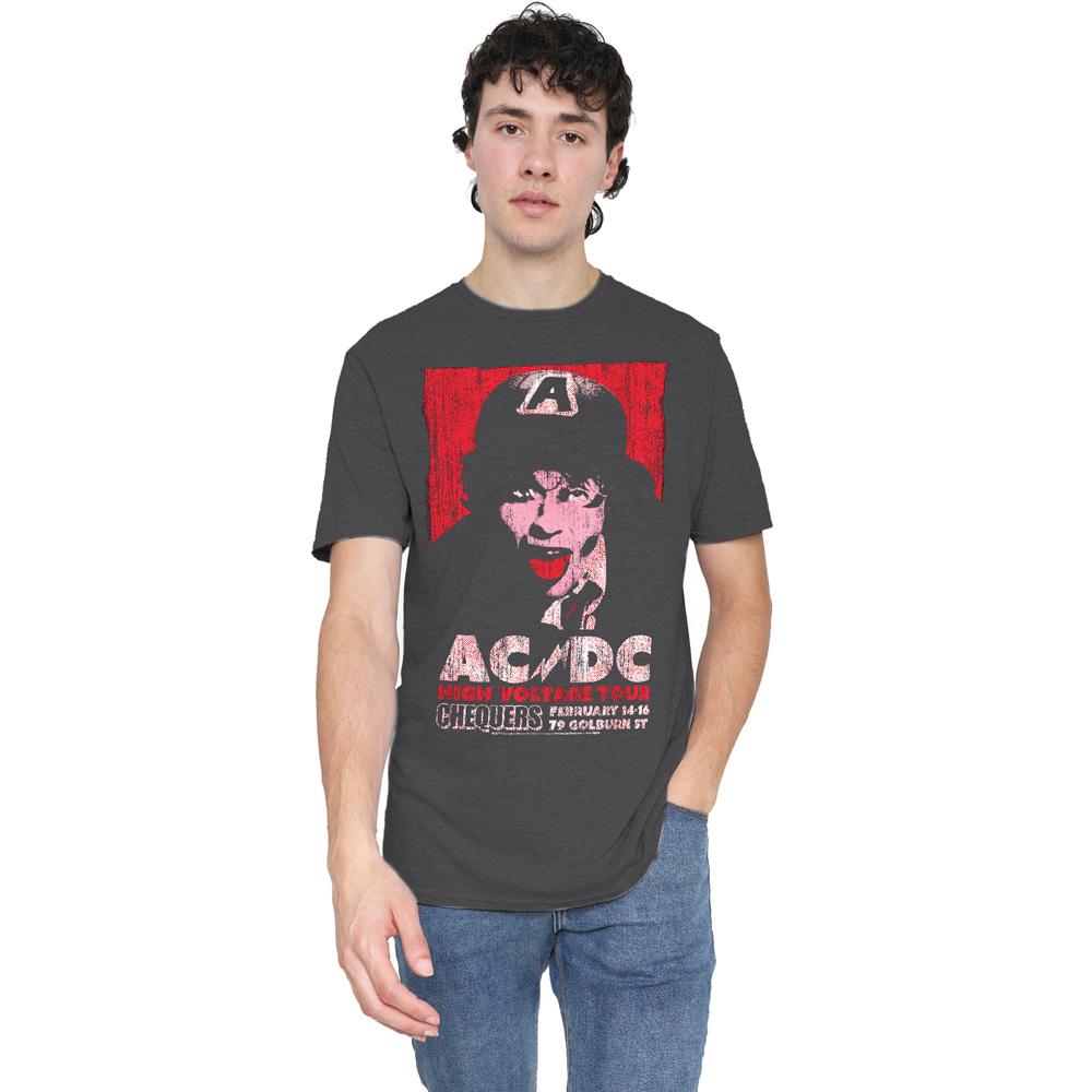 AC/DC Unisex Adult High Voltage Live 1975 T-Shirt