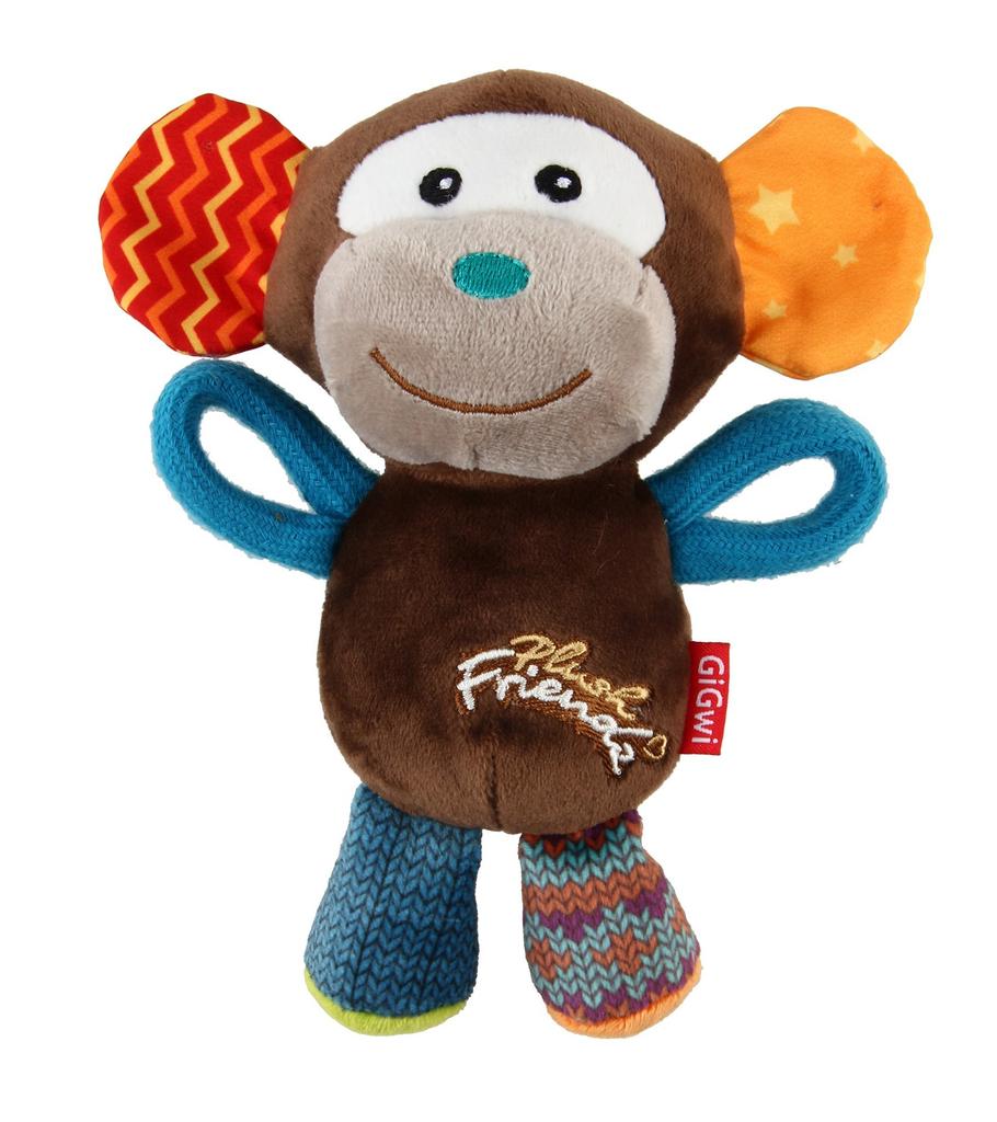 GiGwi Hundespielzeug Hund Plüschtier Freunde Aufgeblasenes Tier Affe