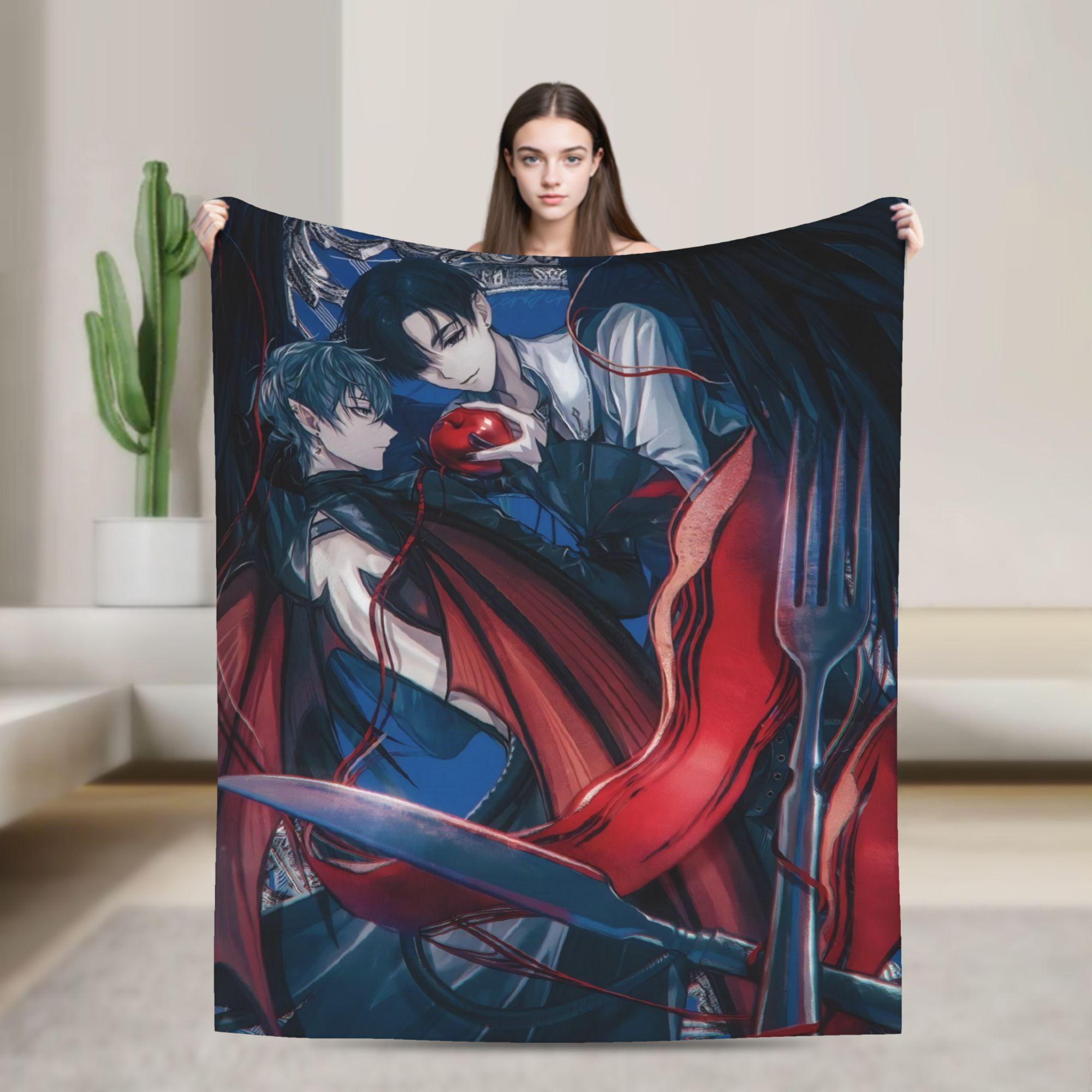 

Alien Stage Anime Key Art Super Warm Blanket Kids Plush Throw Blanket Fluffy Living Room Flannel Bedspread Sofa Bed Cover 75x100cm (30x40inch)
