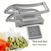 1pack Stainless Steel Manual Potato Cutter 4 in 1 French Fries Slicer Potato Chips Maker Meat Chopper Dicer Cutting Machine Tool