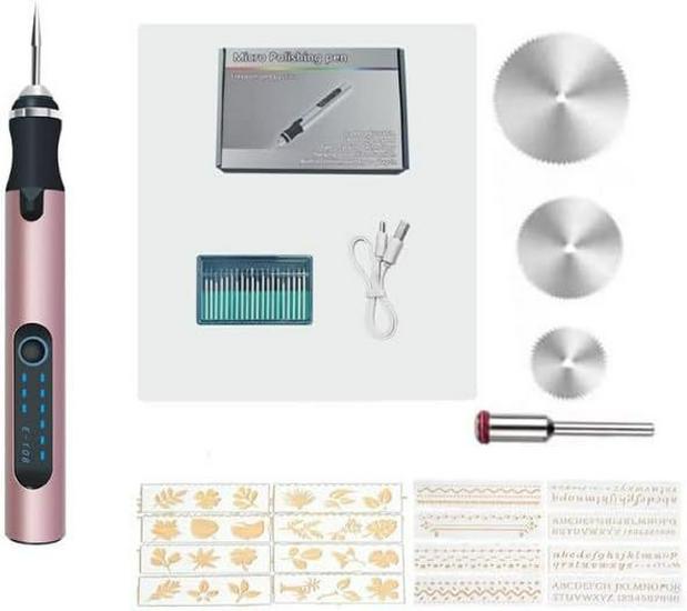 Electric Grinder Pen: Handheld Carving, Polishing & Engraving Tool for Jade & Wood