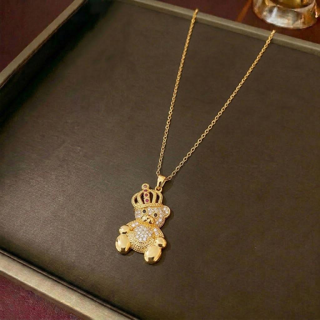 Women's Retro Zodiac Birthstone Moon Rabbit Necklace – Zircon Pendant for Valentine's & Qixi Festival