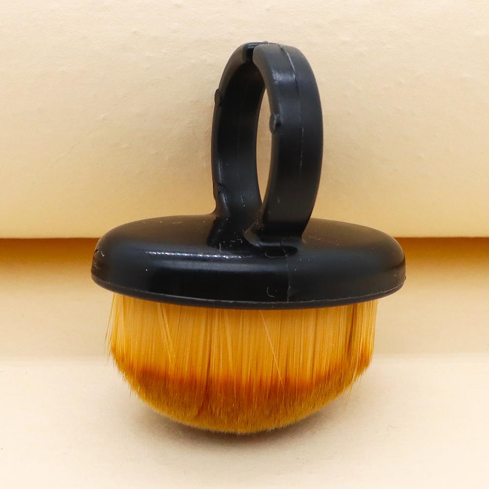 Ring-Style Fine Bristle Nail Art Dust Brush - Mini Makeup Tool