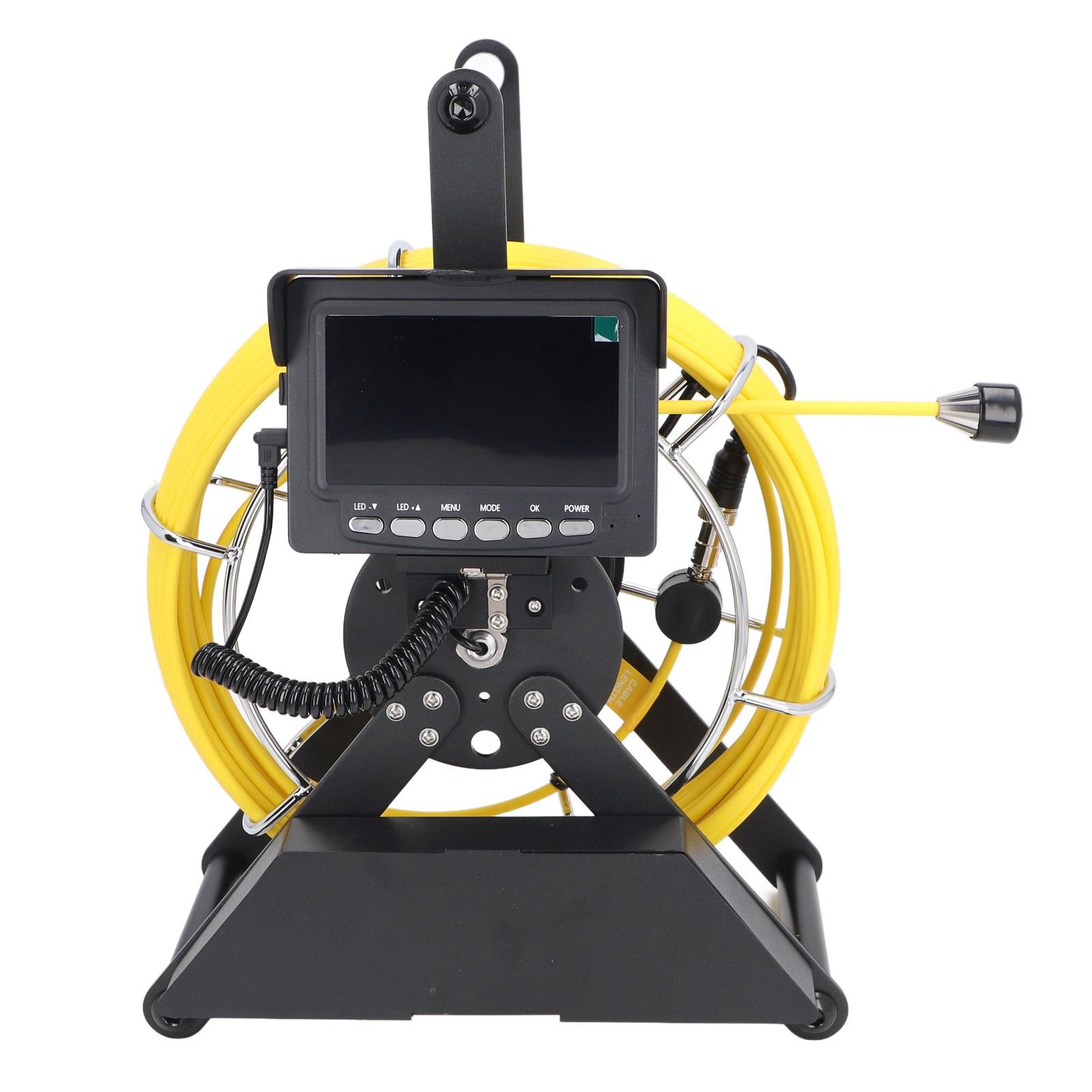 65.6FT Эндоскопическая камера с 12 светодиодными лампами Бороскоп Инспекционная Змеиная камера с 4.3-дюймовым экраном для мужчин