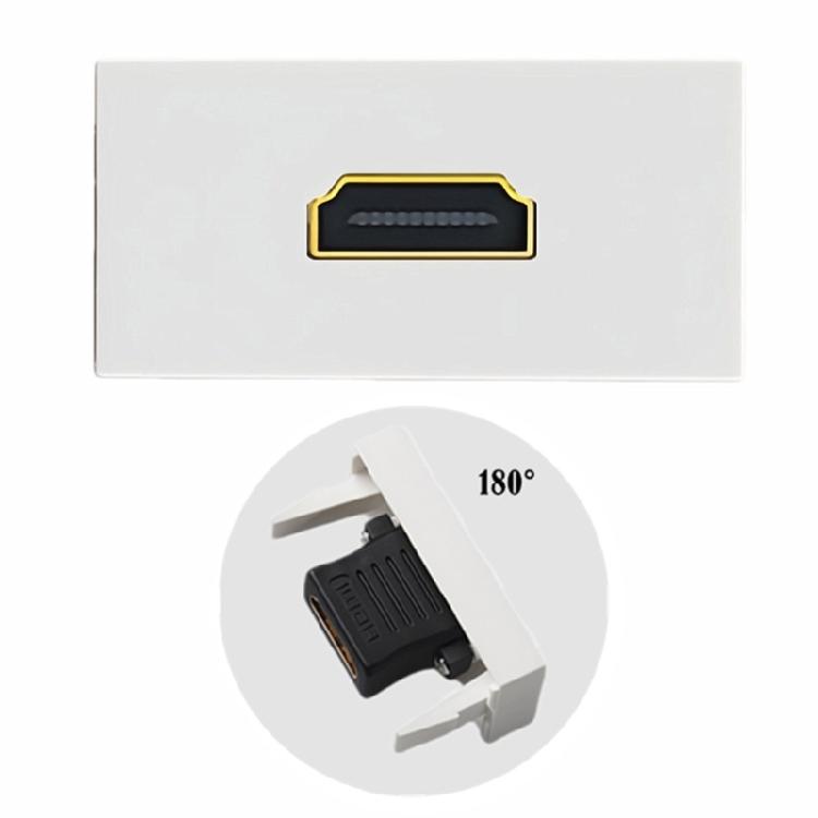 HDTV Female To Female Wall Outlet Pass Through HDTV Face Plate Socket Transmission Display Equipment Accessories