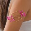 Enamel Glaze Flower Bracelet Floral Armband Fashion Open Arm Bangle  Hand Jewelry