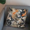 2D Colorful Koi Fish Pattern Decorative Pillow Cover Pattern Cushion Cover Suitable For Sofa Bedroom Car Pillow Cover