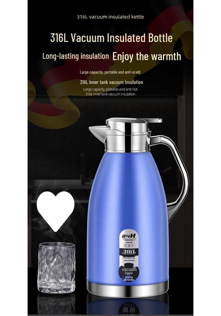 High-End Stainless Steel Double-Layer Insulated Kettle & Anti-Scald Hot Water Bottle