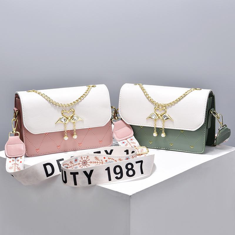 Bag oblique span bag women's 2025 new foreign style women's bag Mori simple high-end shoulder bag chain bag women's bag