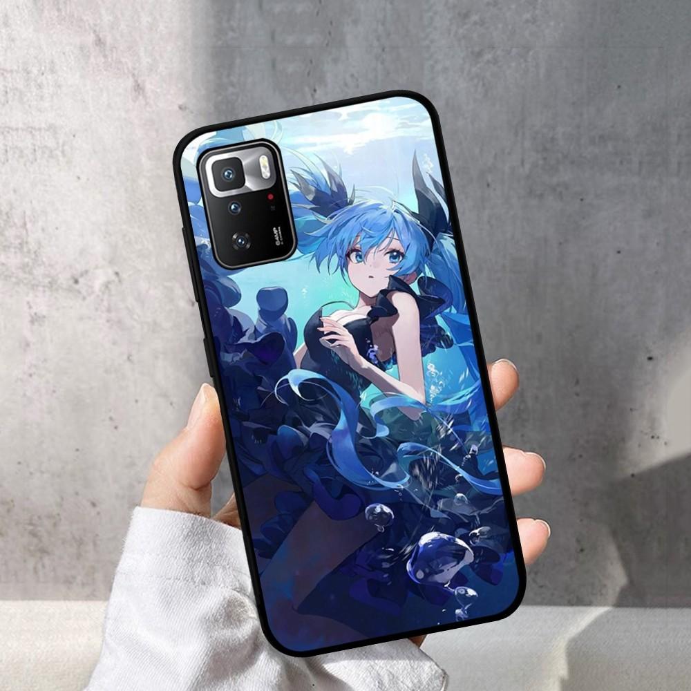 Popular Electronic Singer Hat Sunes Miku Phone Case For Redmi Note 4 X 5 A 7 8 Pro T 9 Pro 9S 10 Pro 11 Pro 11S 11Epro PocoM3pro