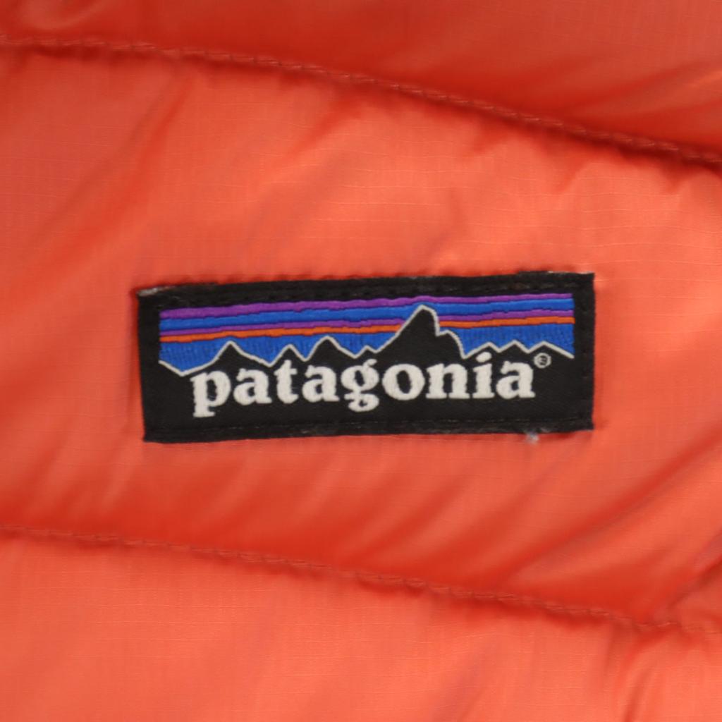 Patagonia Daunenweste L 12 Orange Serie 68227FA18 Outdoor Kinder Gebraucht