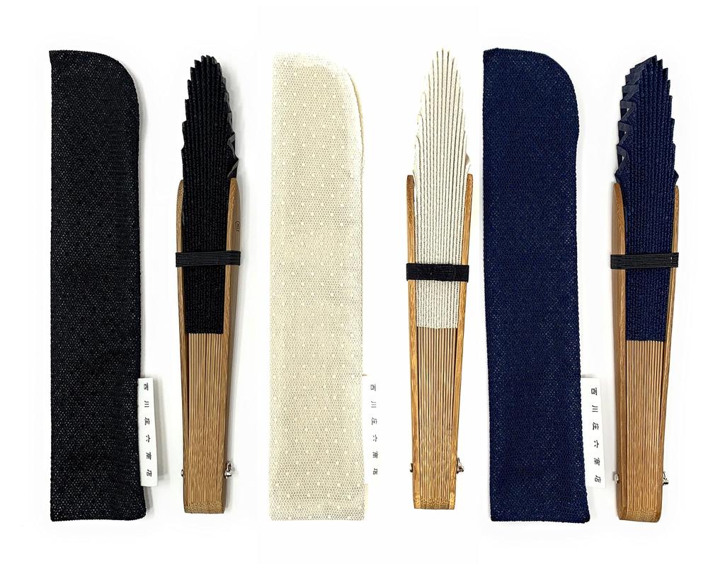 Shouroku Veil material soft paulownia fan bag lace Day ladies [Nishikawa Shoten] fan, box, included, fan, navy, Mother's present, gift, women,