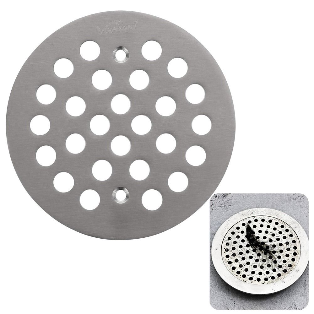 4-1/4Inch Shower Drain Cover Round Floor Drain Accessories Floor Strainer  Bathroom