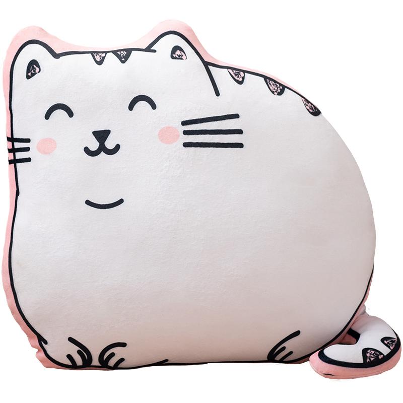 50cm Poduszki Pluszowe w Kształcie Kota Miękkie Lalki Urocze Kreskówkowe Zwierzę Wypchane Zabawki Prezenty Urodzinowe dla Dziewczynek Ozdoby