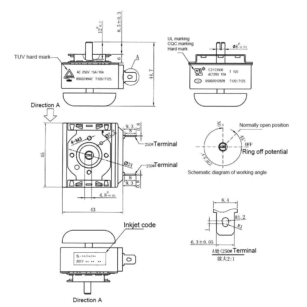 SL-60Min Delay Timer Switch Time Controller For Electronic Microwave Oven Cooker Air Fryer Parts
